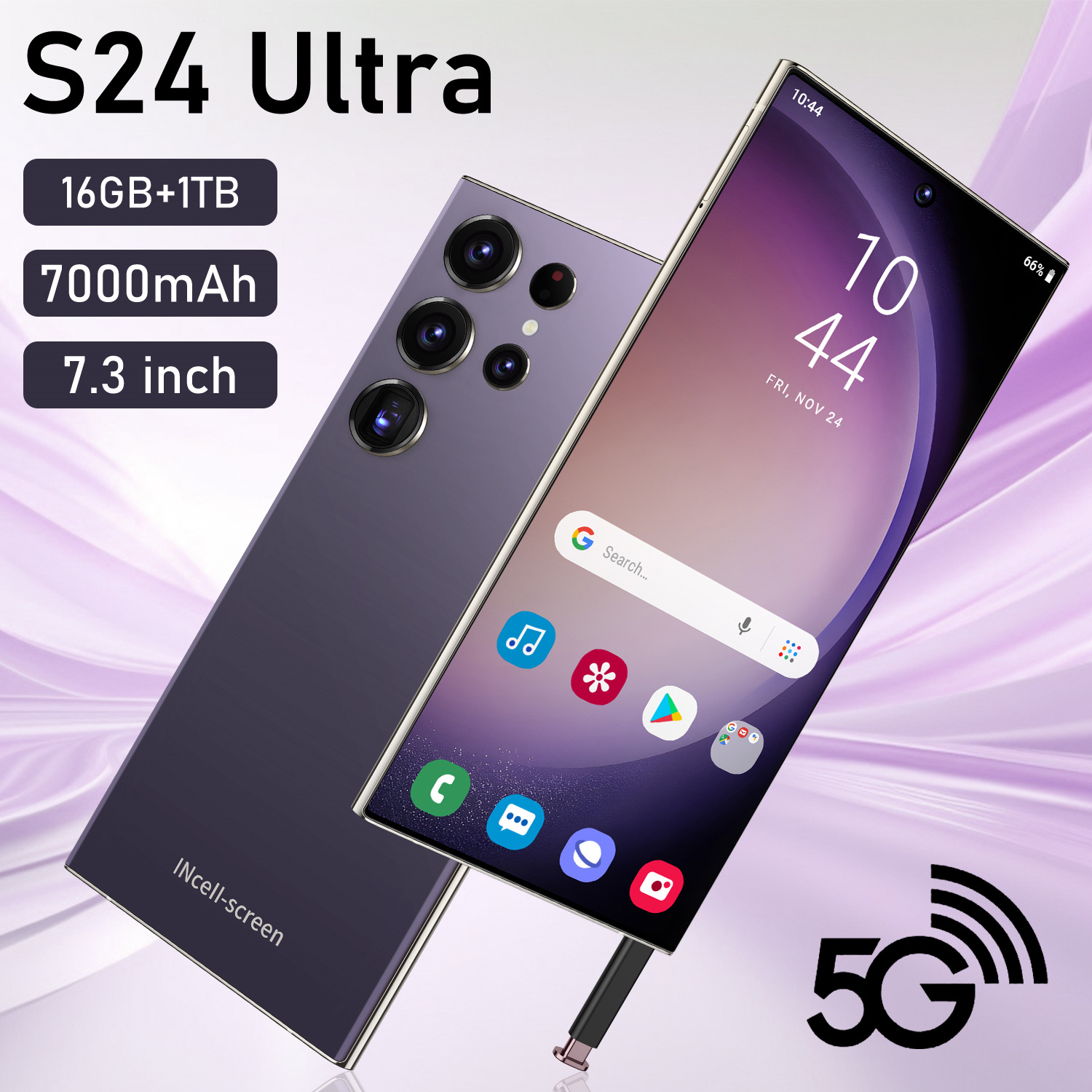 S24 Ultra Smartphone Android 4+64G Dual Sim Factory International Model (Titanium Grey) - Handys | Technik & Gadgets
