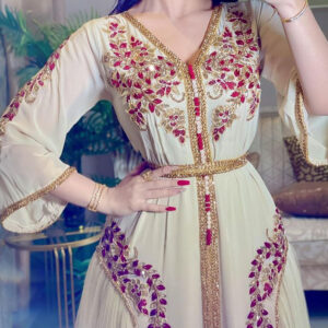 Muslim Women Sexy Chiffon Embroidered Belt Dress - Damenbekleidung | Technik & Gadgets