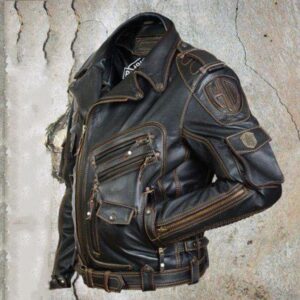 Men's Clothing 2024 autumn and winter new personalized leather jacket slim-fit multi-pocket zipper jacket male - Herrenbek...