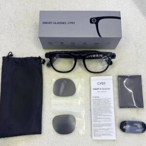 CY01 Smart Glasses With 800W Camera, AI Translation, Voice Assistant, Bluetooth, UV & Blue Light Protection - Computer