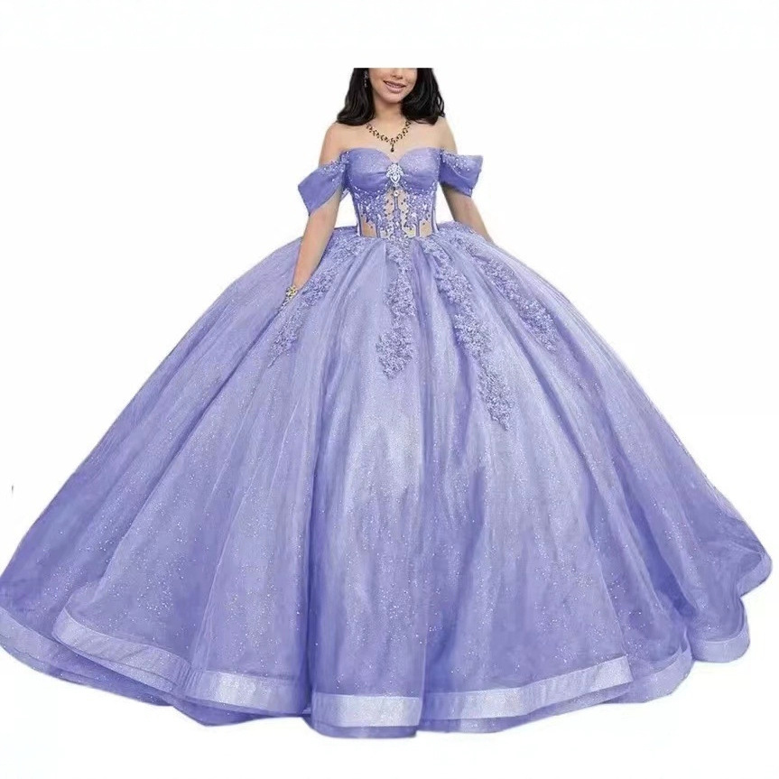 Women's Clothing Stage-Worthy Ball Gown – Elegant Choir & Solo Performance Dress, Velvet & Tulle Prom Gown ( XS-XXXL, Stra...