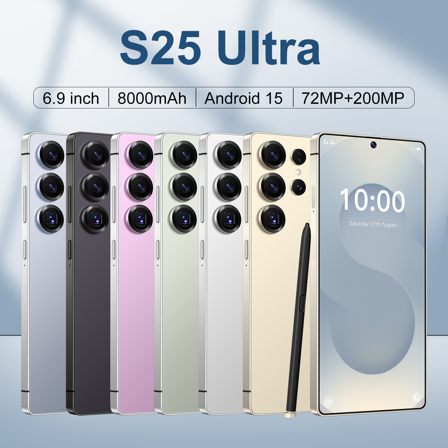 S25 Ultra Smartphone 7.3" HD Display 4GB RAM 64GB ROM Android 10 Dual SIM 4G LTE Global Version (US/UK/EU/AU) - Handys