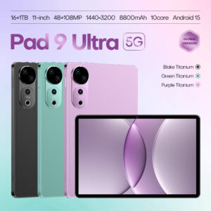 The Latest 11 Inch 5G Android 15 Tablet In 2025, 16GB+1TB, 48+108MP, 8800mAh, 1440*3200，With A Shell, No Power Touch Pen, ...