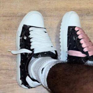 Numeris Men's Black Rhinestone Casual Shoes Luxury Style Sneakers For Everyday Streetwear Niche Fashion - Schuhe