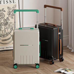 Luxury ABS+PC Carry-On Luggage With USB Port, TSA Lock & Silent 360° Wheels – Expandable, Water-Resistant, Stylish Suitcas...