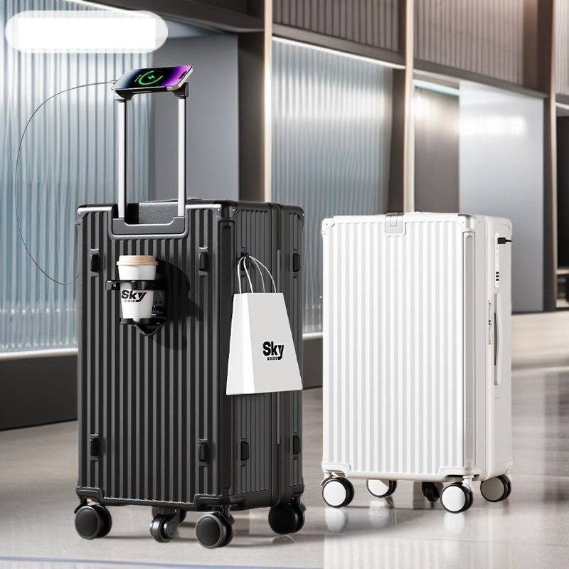 Durable PC Luggage With Spinner Wheels, TSA Lock & Anti-Burst Zipper - Lightweight Suitcase For Travel In Classic Colors E...