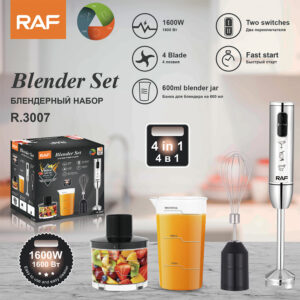 RAF European Electric Household Handheld Egg Beater Cream Whipper 4-piece Set R.3007 - Waschen & Reinigen