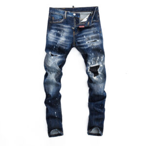 Men's Stretch Ripped Skinny Jeans - Trendy Distressed Denim Pants For Nightclub & Streetwear Fashion​ - Herrenbekleidung