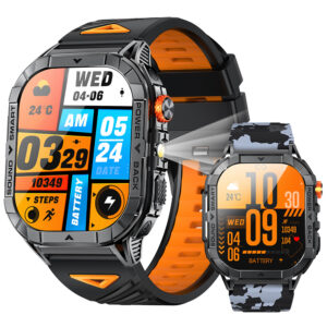 New K70A Smartwatch With Heart Rate Monitoring, Bluetooth Calling, Amoled HD Screen, Multiple Watch Faces, And Pedometer -...