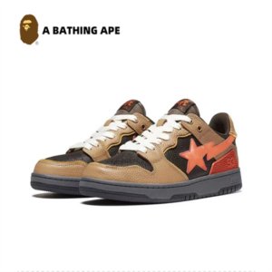 A BATHING-APE Bape-STA SK8 DUNK NO.93 Classic Low Help Flash Star Contrast Fashion Board Shoes Casual Skateboarding Shoes ...