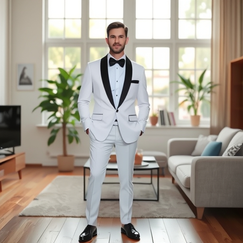 Premium Slim-Fit Business Suit Set – 3-Piece Wedding & Office Blazer With Vest & Trousers (M-6XL, PNotch Lapel, Single-Bre...
