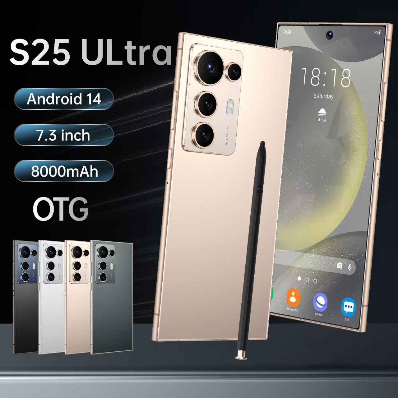 S25 Ultra Smartphone 7.3" Large Screen 8GB+256GB Android 14 4G LTE Dual SIM Global Version - Handys | Technik & Gadgets