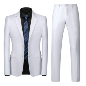 Men's Clothing Suit Two Piece Jacket + Pants Large Size Business Suit Men - Herrenbekleidung | Technik & Gadgets