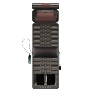 Multi-Functional Massage Mat With Heat Therapy - Full Body Relief For Neck, Back & Legs - Adjustable Settings & Herbal Pil...