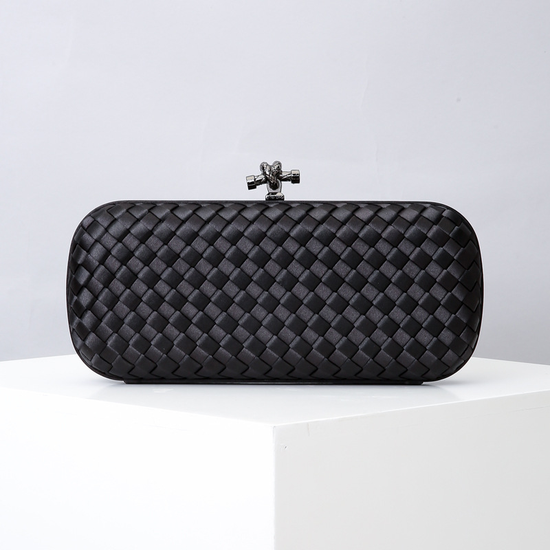 Hand-woven Bags Women Evening Bag Clutch Purses Fashion Simple Shoulder Crossbody Bags Ladies Casual Banquet Dress Bag for...