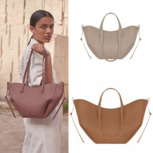 POLENE Underarm Lychee Patterned Tote Shopping With Niche Design 2024 New Fashionable Poleno Women's Bag - Taschen