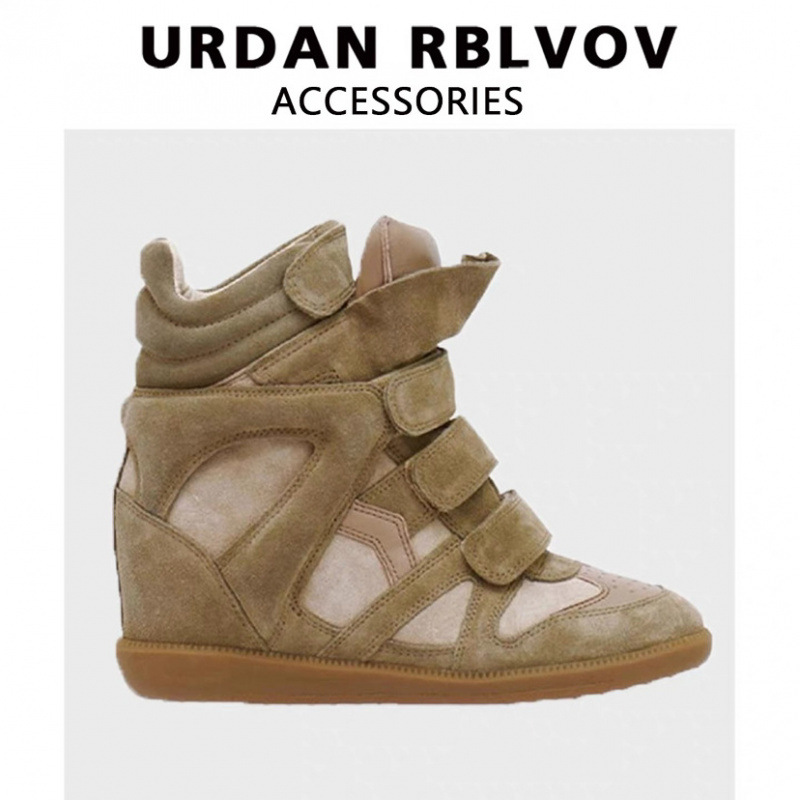 Women's Round Toe Short Boots 7cm Height Increase Genuine Leather High Top Shoes Breathable Mesh Inner Brown Apricot White...