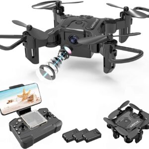 2025 Mini Drone WiFi FPV With HD Camera Foldable RC Quadcopter 3 Batteries Altitude Hold Headless Mode One Key Return APP ...