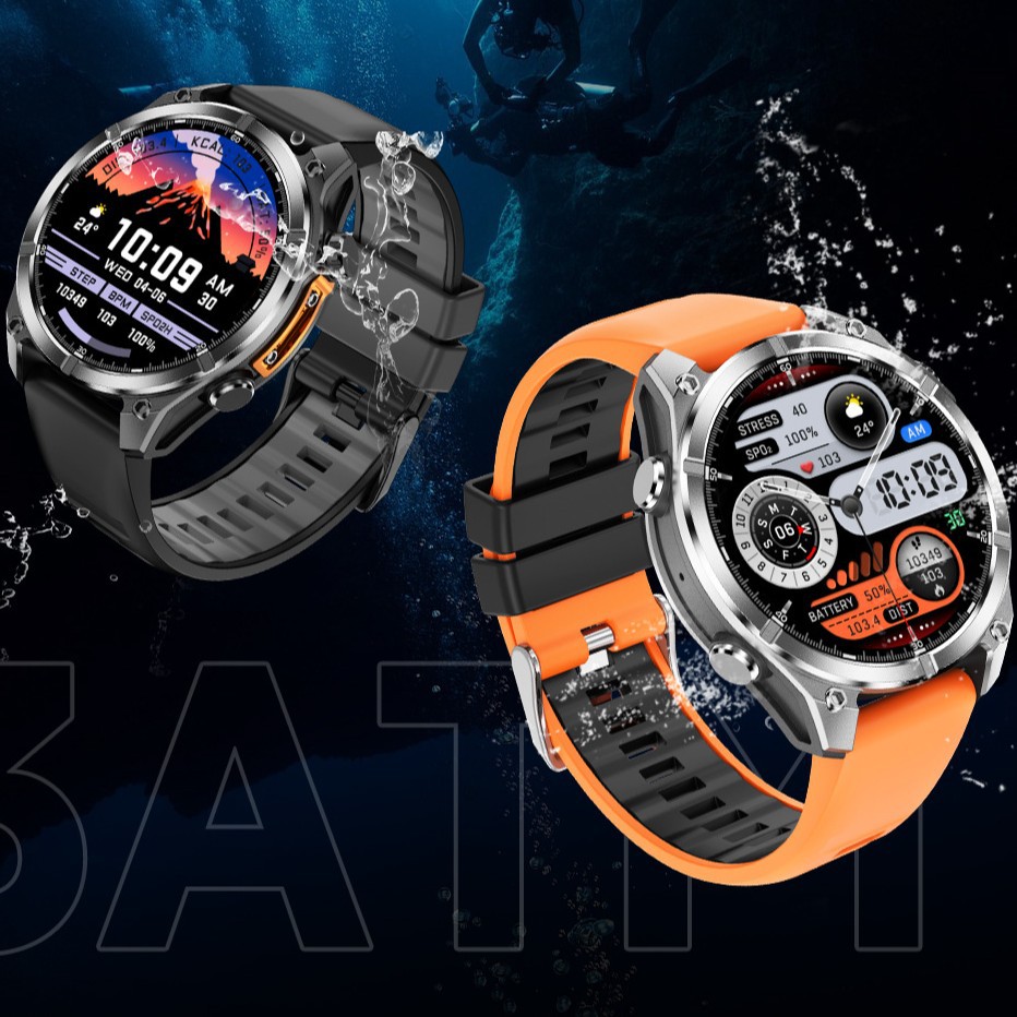 Garmin's Bestselling HD300 Bluetooth Smartwatch Outdoor Deep Waterproof Diving Capable 30m AMOLED Screen - Computer