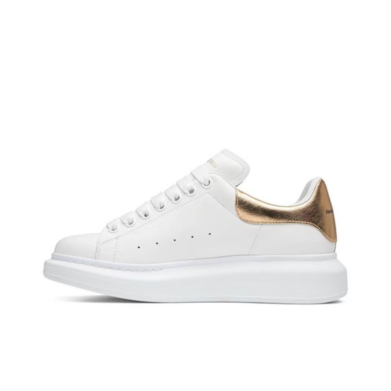 High-quality Original White Leather Thick-soled Platform Dad Shoes, Unisex Casual Sneakers, Comfortable And Versatile - Sc...