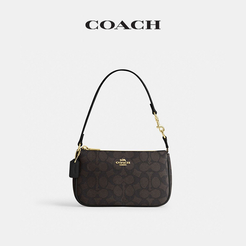 Coach Nolita Small Shoulder Bag For Women - Dark Brown - Taschen | Technik & Gadgets
