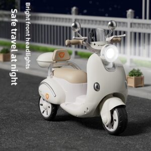 Children's Electric Motorcycles Tricycles & Cars Remote Controlled Ride on Toy for Boys & Girls Rechargeable Unisex Plasti...
