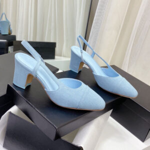 In-Stock High-End New Model New-Style High-Heeled Shoes, Closed-Toe Backless Sandals, Fashionable Classic Versatile - Schuhe
