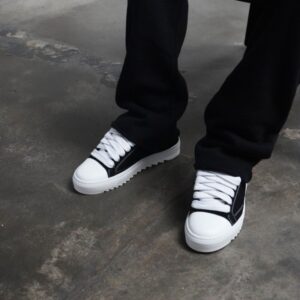 Men's Black Rhinestone Casual Shoes Niche Luxury Style Sneakers For Everyday Streetwear - Schuhe | Technik & Gadgets
