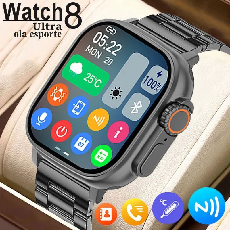 Watch8 ultra smartwatch heart rate and blood pressure monitoring exercise meter step call information reminder - Computer