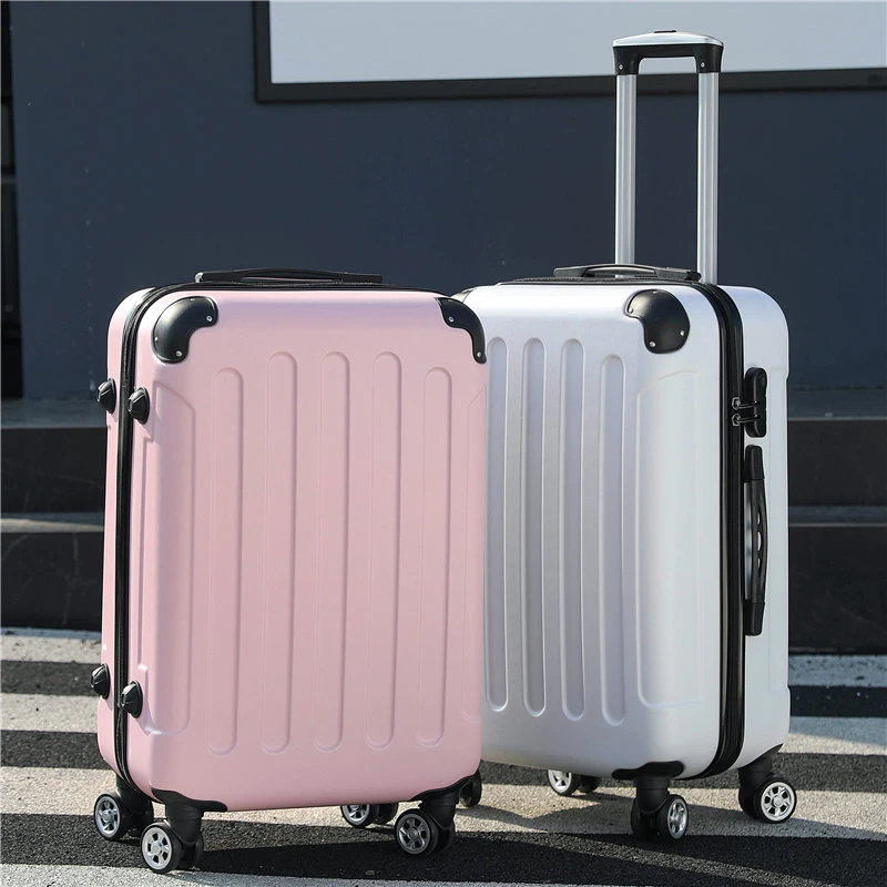 Nouvelle Valise De Voyage À Roulettes Pour Hommes Et Femmes, Boîte À Barres Côtelées, Valise D'embarquement, Boîte À Mot D...