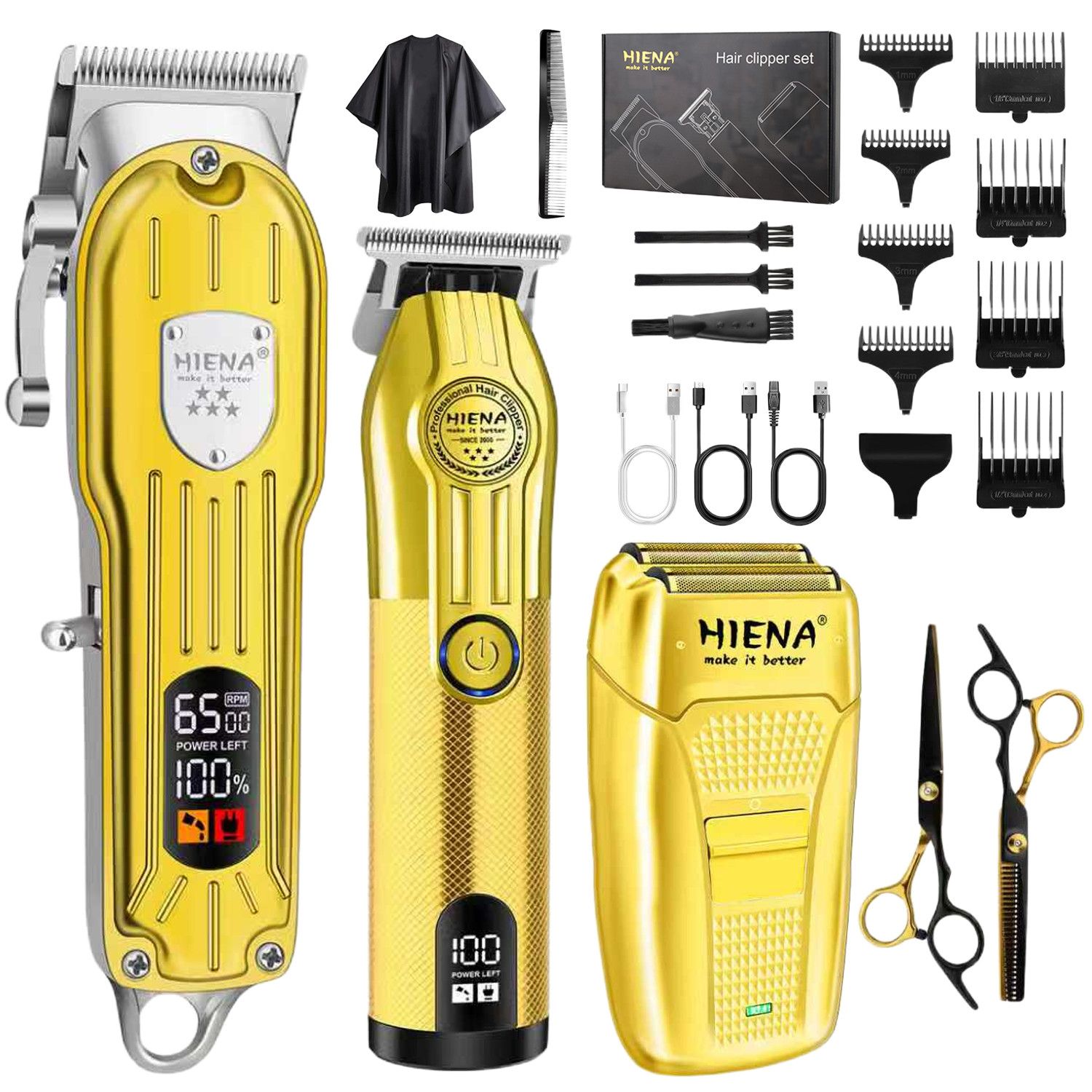 【Hot-Selling Series】Hair Clipper Set Rechargeable Oil Head Carving Hair Gradient Electric Clipper For Salon And Home Use -...