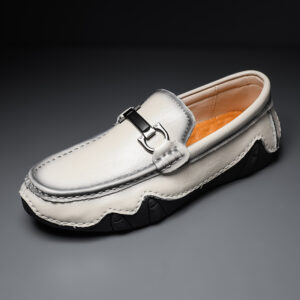 2022 Large casual leather cowhide and bean shoes, men's tassel loafers, one foot driving shoes - Schuhe | Technik & Gadgets