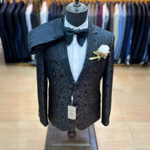 ​​Luxury Jacquard Men's Suit – Elegant Stage & Wedding Tuxedo For Groom, Groomsmen & Performers​​ - Herrenbekleidung