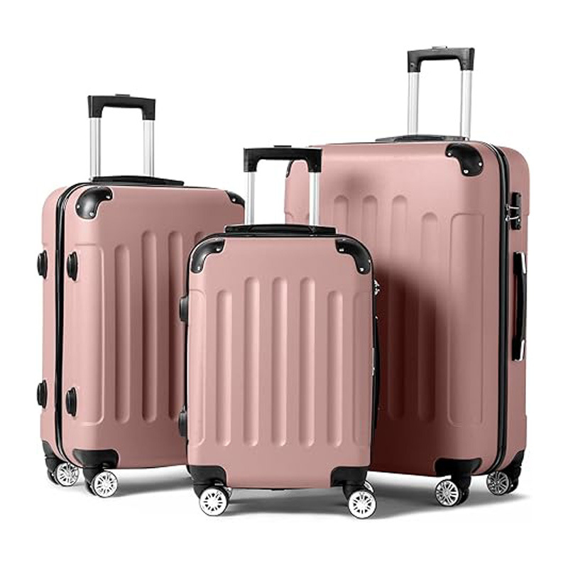 3pcs/set Luggage Bags Abs Luggage Luggage Multi-wheel Trolley Case 6-piece Semi-finished Boarding Case Password Suitcase -...