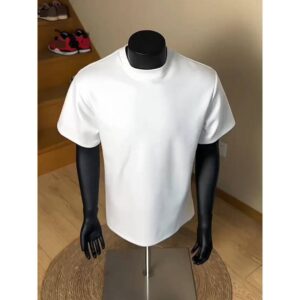 Men's Clothing White T Shirt For Men, Summer Short Sleeved Pure Cotton Heavyweight Fitness Short Sleeved Shirt. - Herrenbe...