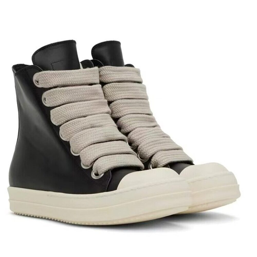 High-Top Men, Genuine Leather, Thick-Soled Street Sneakers, Dark Trendy Shoes, 2026 New Style, Ro Shoes For Women, Short -...