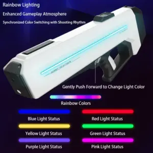 Automatic Super Burst Gun With LED Big Capacity Electric Shooting Water Blaster Outdoor Pool Toy For Adult Boys Gifts - Wa...