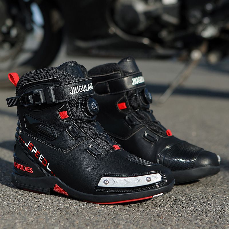 Four seasons commuting waterproof wear resistant riding boots men and women motorcycle shoes motorcycle travel commuting o...
