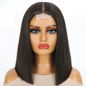 300 Density Super Double Drawn Bone Straight Bob Human Hair Wigs 12A Hair Glueless 5x5 2x6 13x4 HD Lace Wigs For Women - H...