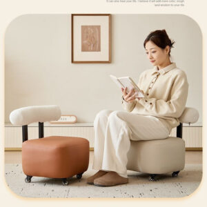 Yoyo Shoe Changing Living Room Creative Sma With Backrest Soid Wood Sofa Home Light Luxury Muti-use Movabe Low - Waschen &...