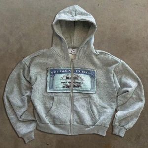 Men's Clothing Personality Street Banknote Pattern Printed Hoodie Unisex Loose Hooded Zipper Sweatshirt - Herrenbekleidung