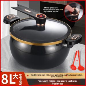 New Style Enamel Ceramic Micro Pressure Soup Household Multifunctional Large Capacity Stewing Cooking Boiling Pot - Wasche...